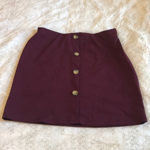NWOT Fashion Nova Burgundy skirt